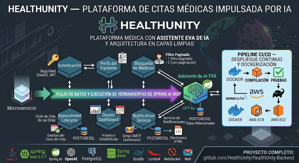 HealthUnity - Plataforma de citas médicas impulsada por IA