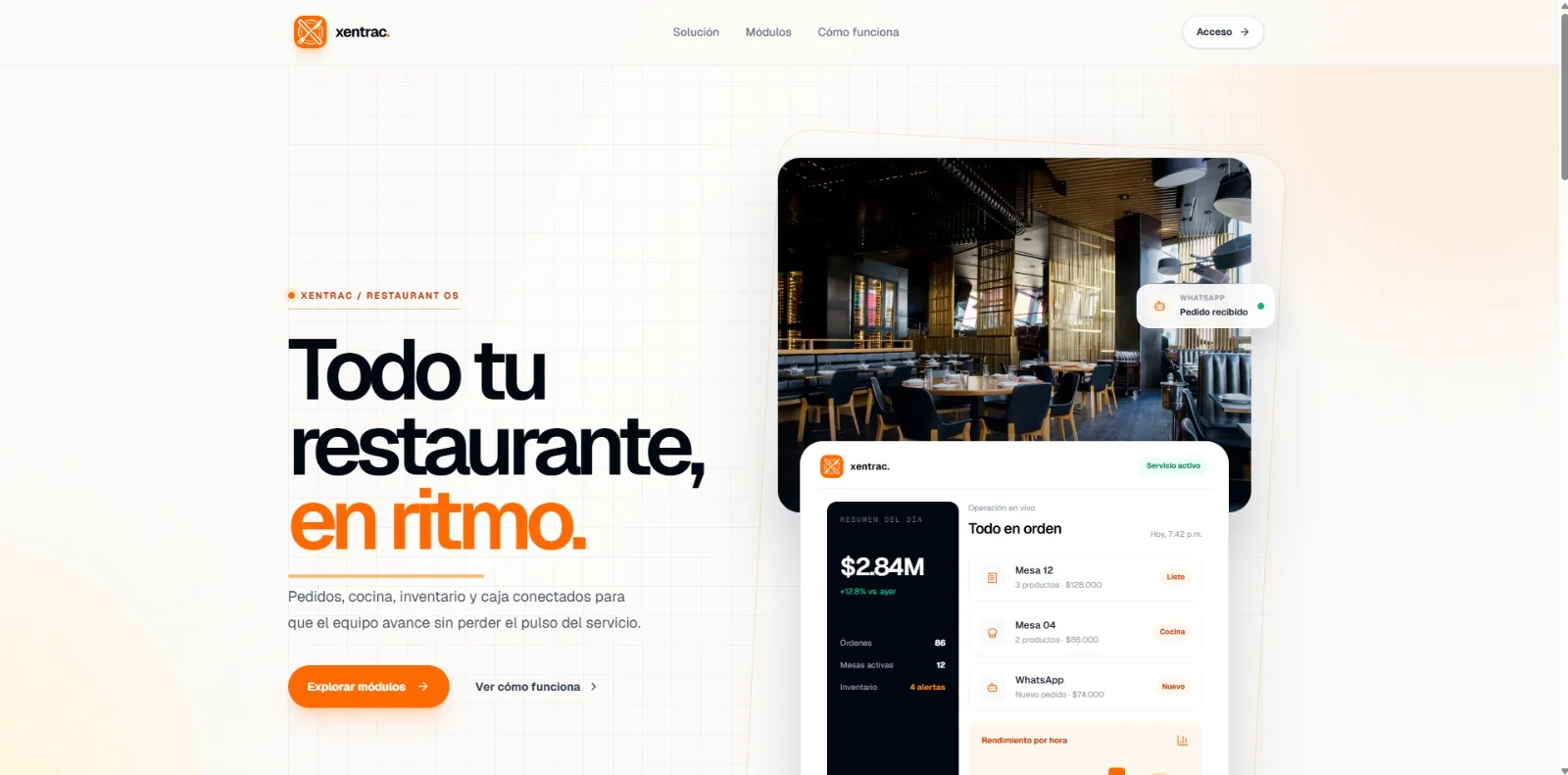 Xentrac | SaaS para Restaurantes